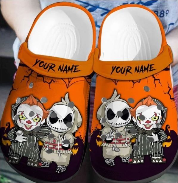 Personalized Jack Skellington And Pennywise Crocs Clog Clog Shoes