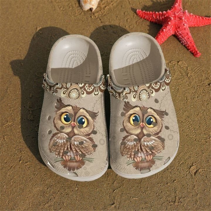 Personalized Owl Vintage Crocs Clogy Shoes For Mens And Womens