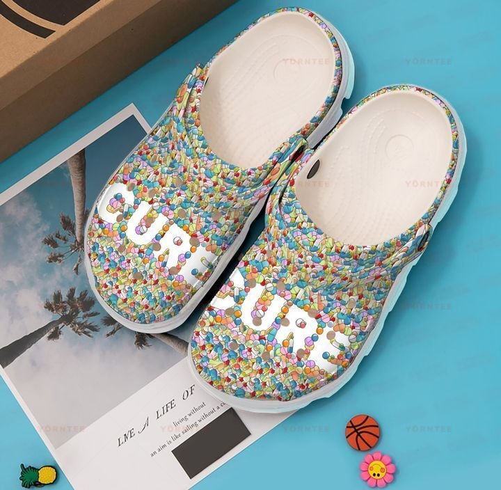 Personalized Pharmacist Drug Pharmacy Cure Crocs Clogy Shoes For Mens And Womens