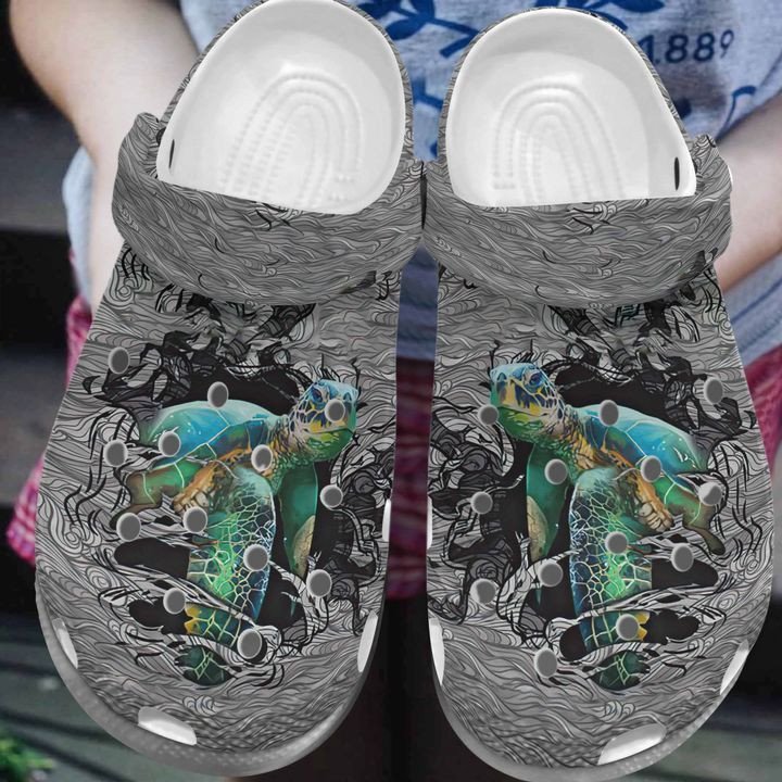 Personalized Turtle Lovers Crocs Clogy Shoes For Mens And Womens