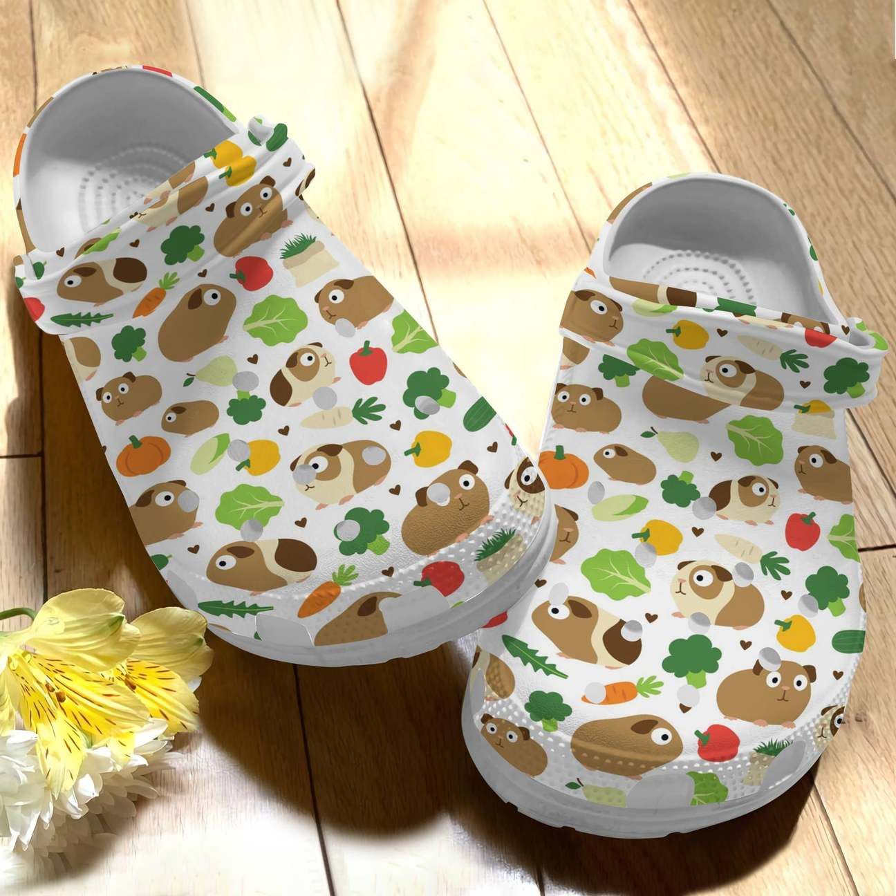 Pet Personalize Clog Custom Crocs Fashionstyle Comfortable For Women Men Kid Print 3D Guinea Pig V1