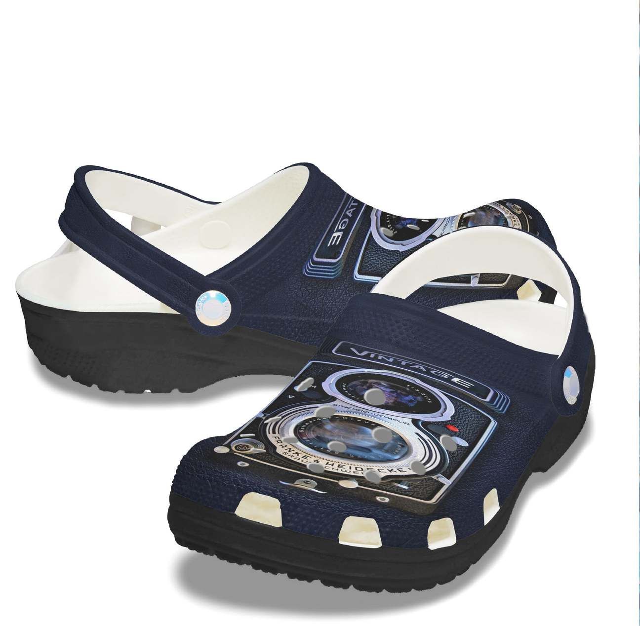 Photo Personalized Clog Custom Crocs Comfortablefashion Style Comfortable For Women Men Kid Print 3D Double Lens Camera