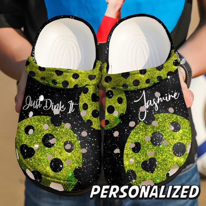 Pickleball Personalized Just Dink It Sku 1816 Crocs Crocband Clog Comfortable For Mens Womens Classic Clog Water Shoes