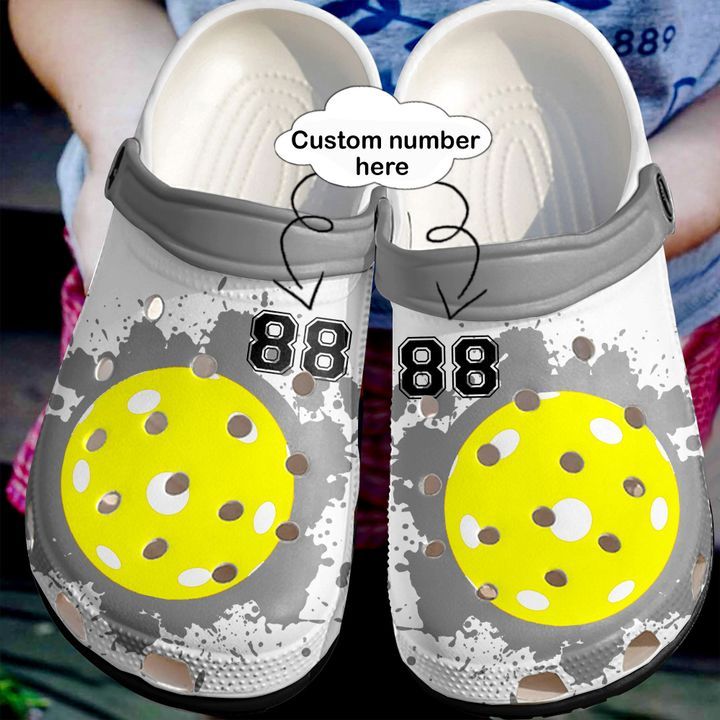 Pickleball Personalized Mix Color Sku 1823 Crocs Crocband Clog Comfortable For Mens Womens Classic Clog Water Shoes