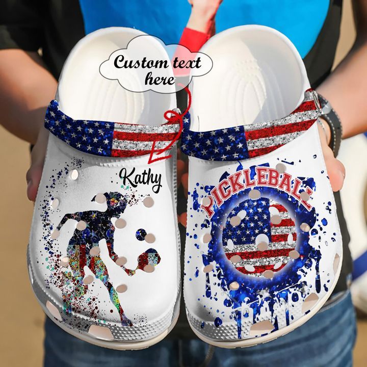 Pickleball Personalized Us Sku 1827 Crocs Crocband Clog Comfortable For Mens Womens Classic Clog Water Shoes