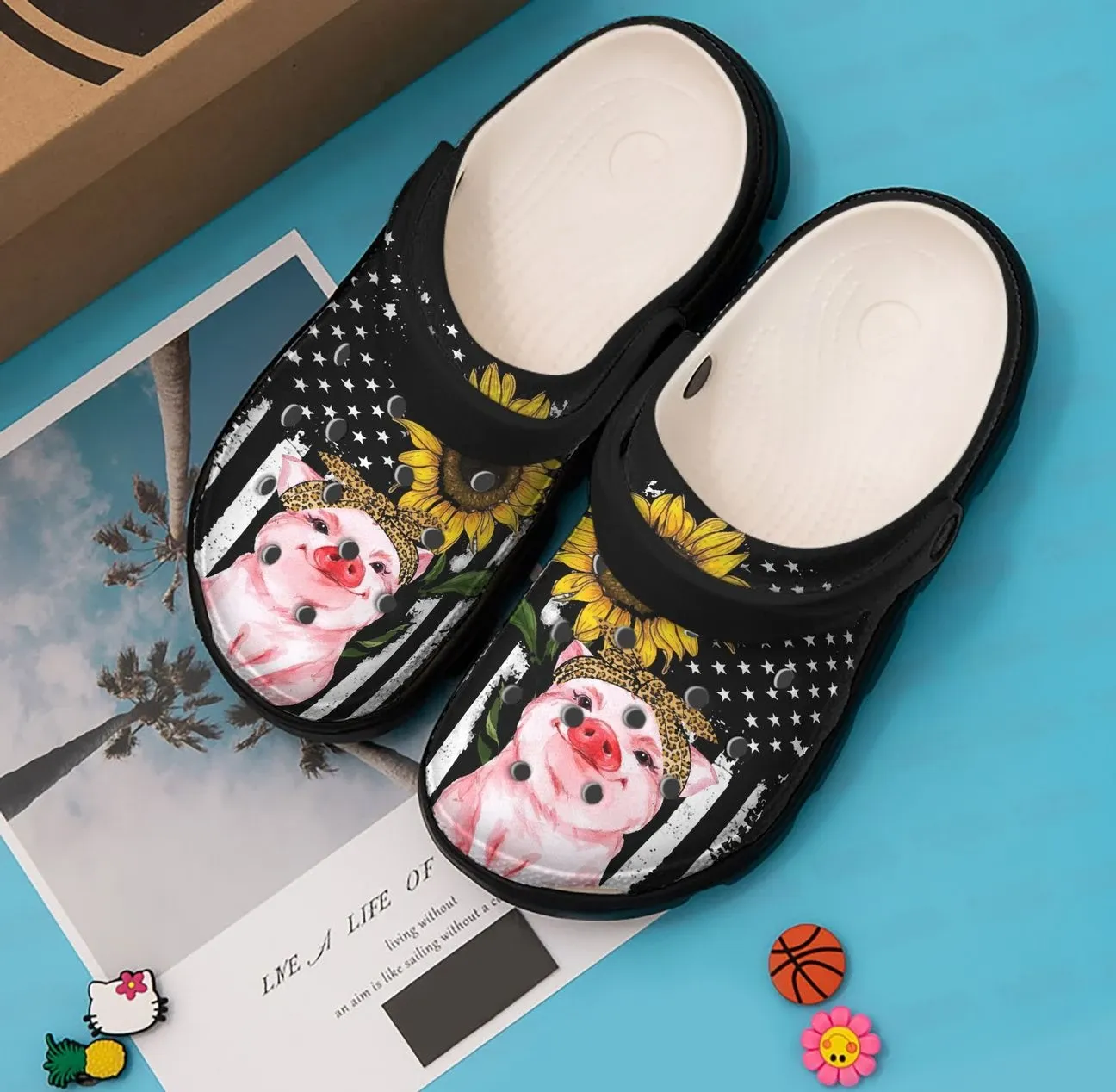 Pig Personalized Clog Custom Crocs Comfortablefashion Style Comfortable For Women Men Kid Print 3D American Pig