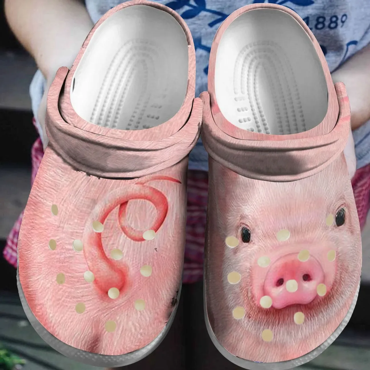 Pig Personalized Clog Custom Crocs Comfortablefashion Style Comfortable For Women Men Kid Print 3D Pig