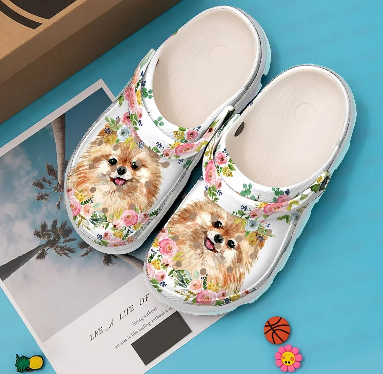 Pomeranian Personalized Clog Custom Crocs Comfortablefashion Style Comfortable For Women Men Kid Print 3D Lovely Pomeranian