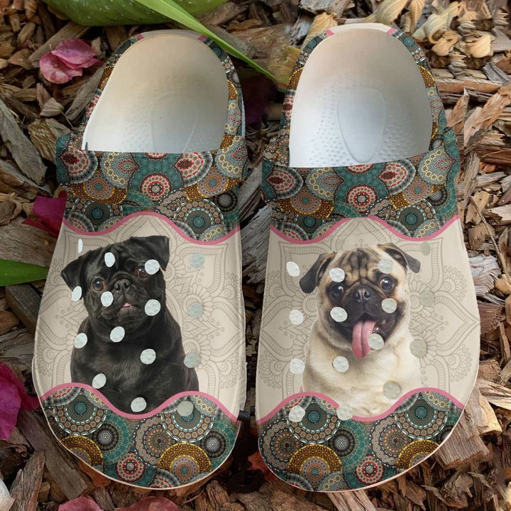 Pug Boho Sku 1941 Crocs Clog Clog Shoes