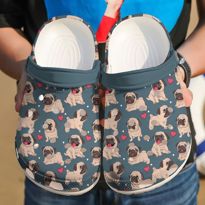 Pug Lovely Baby Sku 1930 Crocs Crocband Clog Comfortable For Mens Womens Classic Clog Water Shoes
