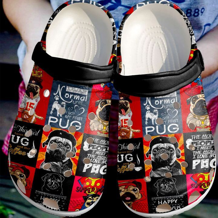 Pug Superbug Sku 1956 Crocs Clog Clog Shoes