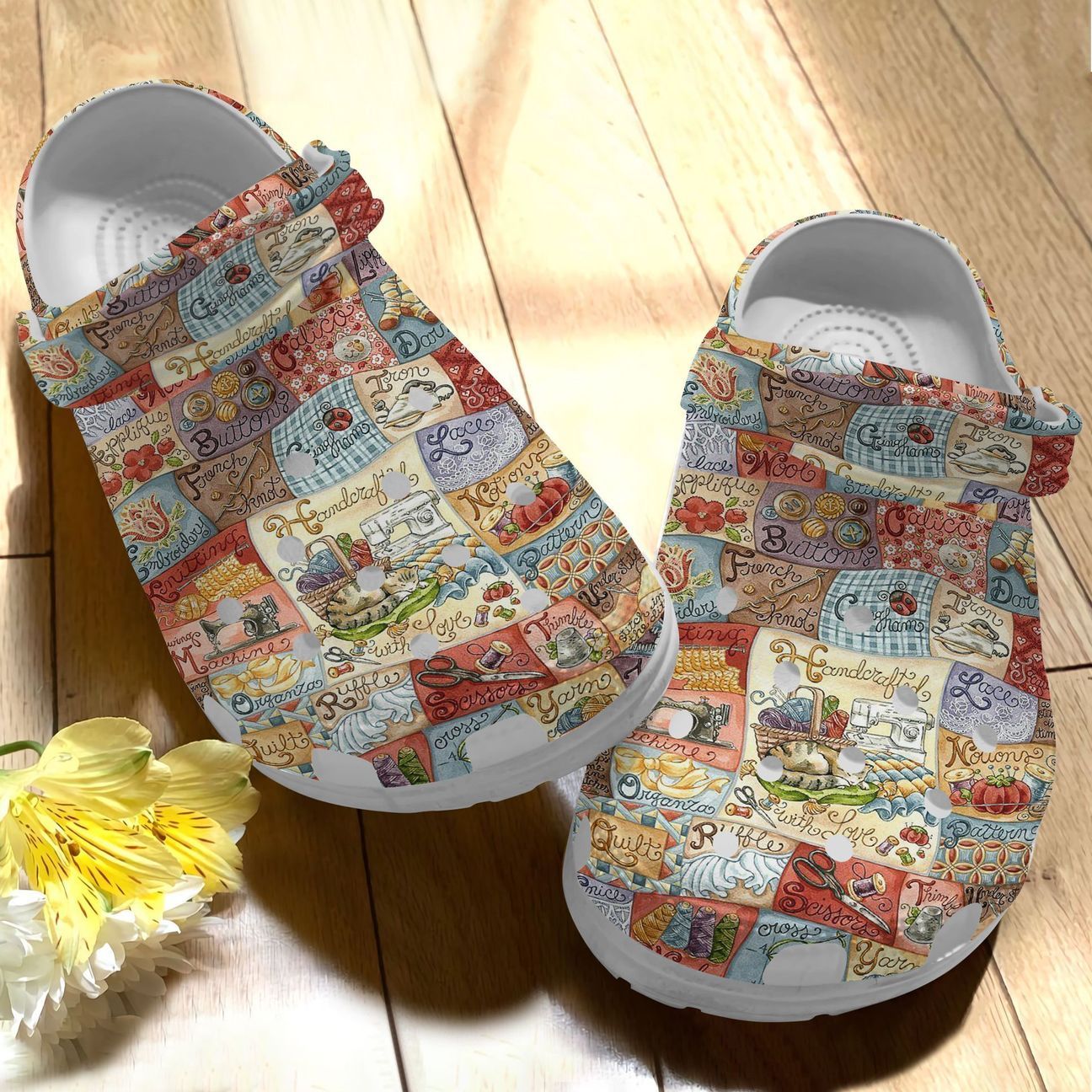 Quilting Personalize Clog Custom Crocs Fashionstyle Comfortable For Women Men Kid Print 3D From A To Z