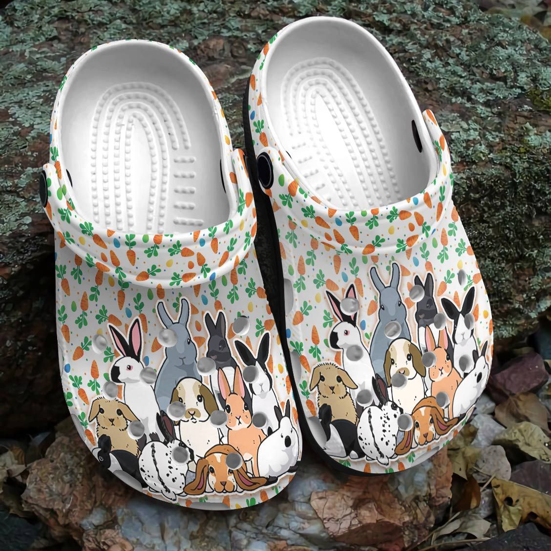 Rabbit Personalized Clog Custom Crocs Comfortablefashion Style Comfortable For Women Men Kid Print 3D Rabbit Lover