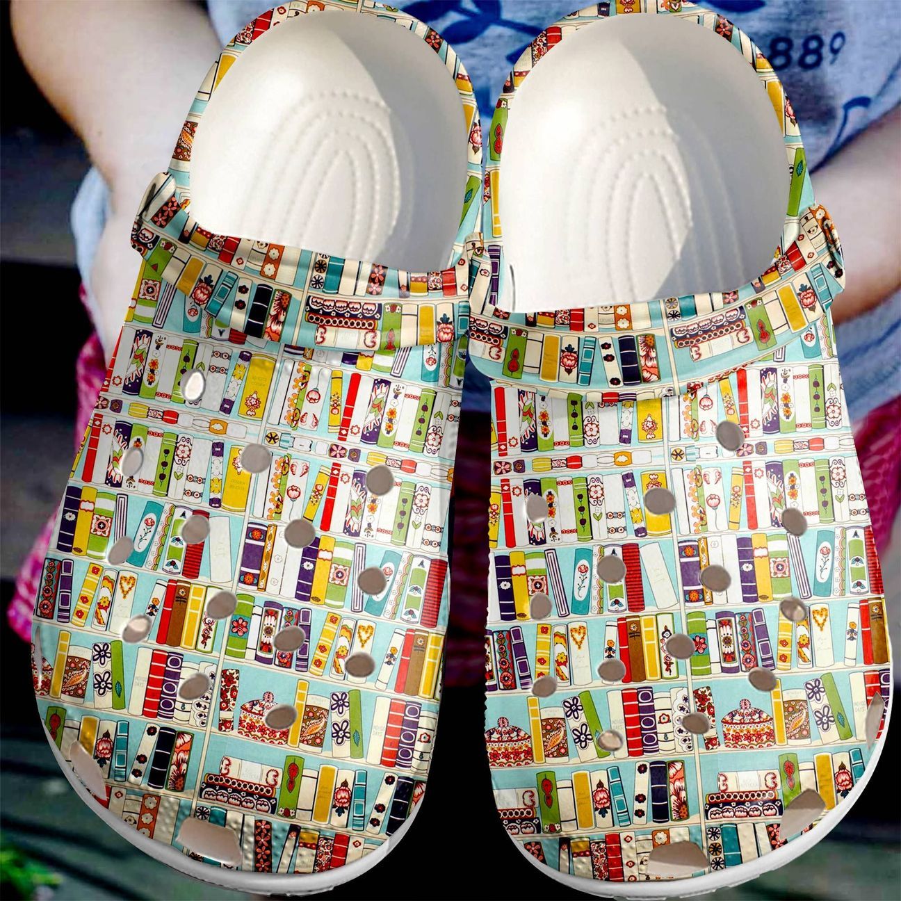 Reading Personalize Clog Custom Crocs Fashionstyle Comfortable For Women Men Kid Print 3D Book Collection