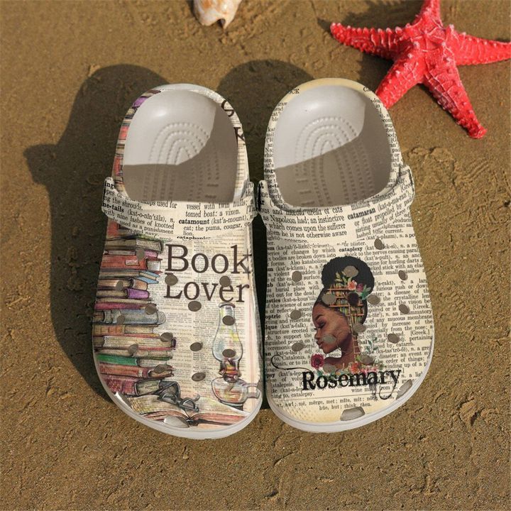 Reading Personalized Book Lover Sku 2049 Crocs Crocband Clog Comfortable For Mens Womens Classic Clog Water Shoes