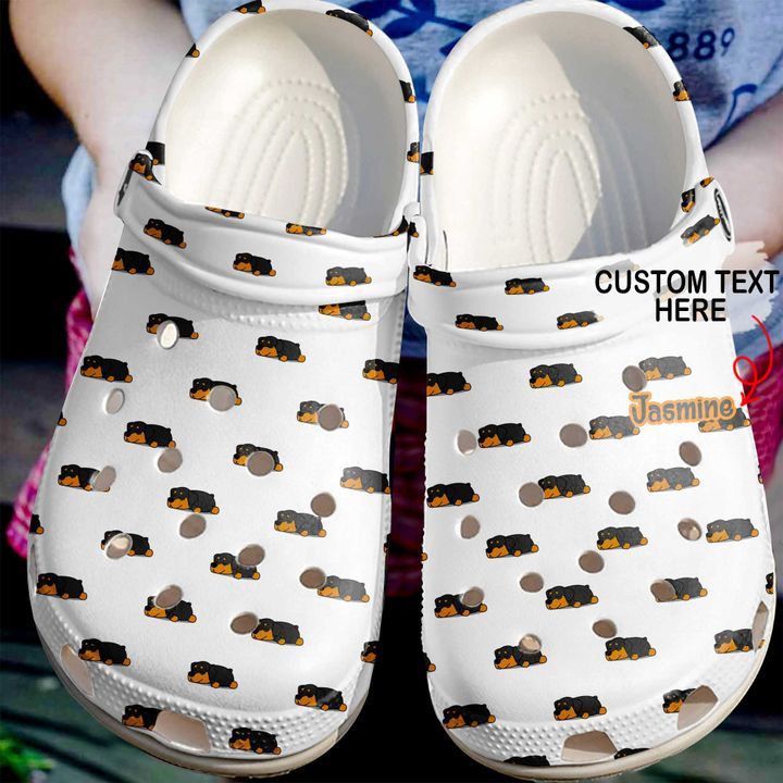 Rottweiler Personalized Pattern Sku 2065 Crocs Crocband Clog Comfortable For Mens Womens Classic Clog Water Shoes