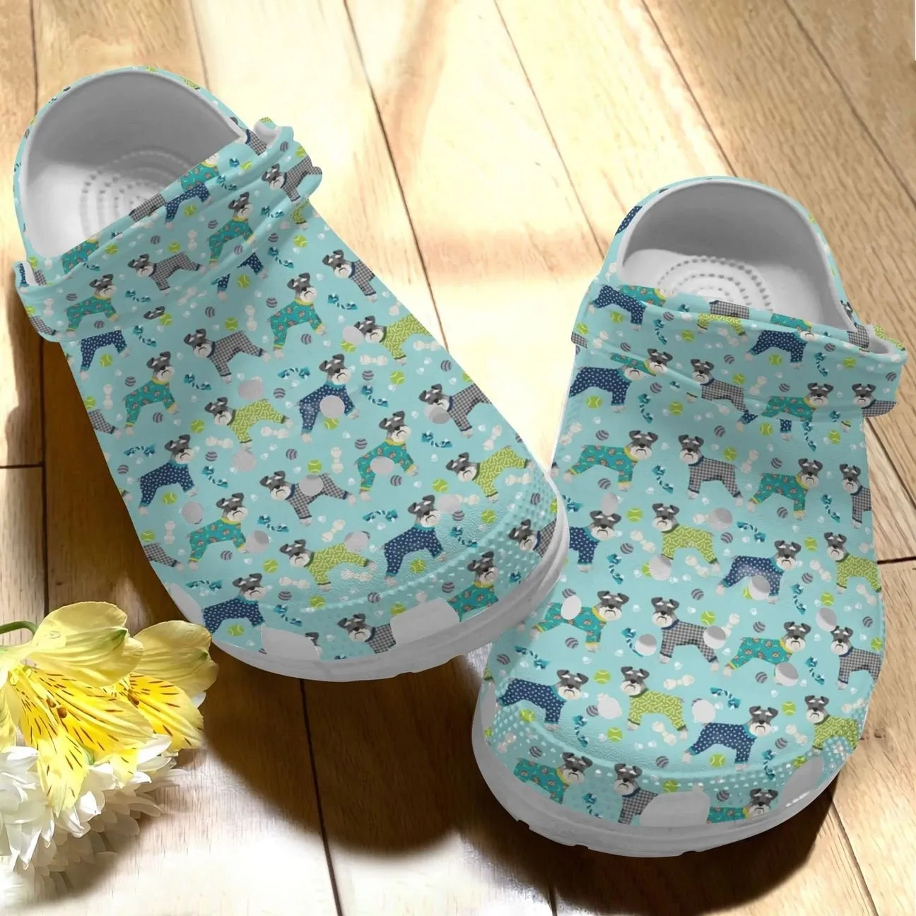 Schnauzers Personalize Clog Custom Crocs Fashionstyle Comfortable For Women Men Kid Print 3D Pajamas
