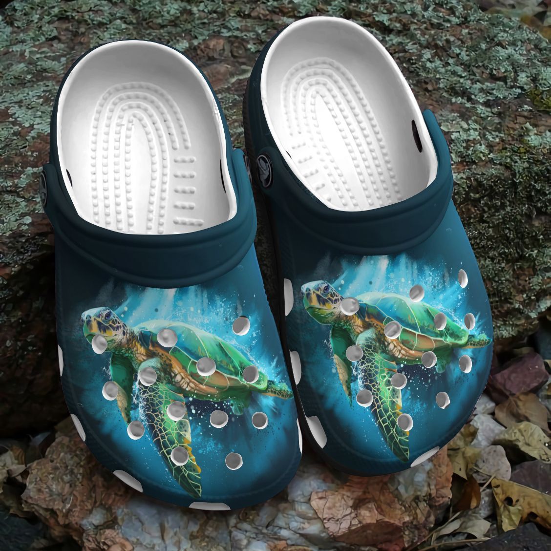 Sea Turtle Personalized Clog Custom Crocs Comfortablefashion Style Comfortable For Women Men Kid Print 3D Life Is Like The Ocean