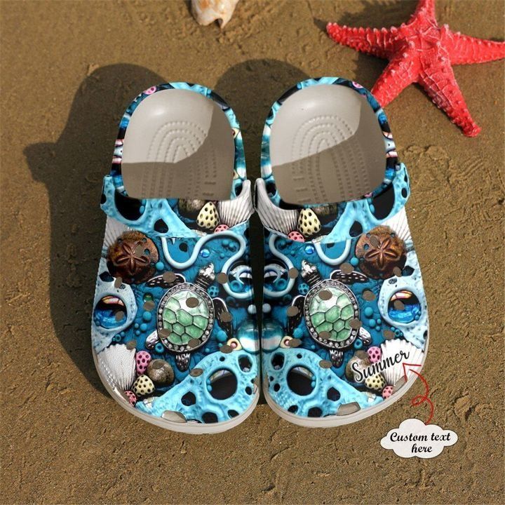 Sea Turtle Personalized Sku 2111 Crocs Crocband Clog Comfortable For Mens Womens Classic Clog Water Shoes