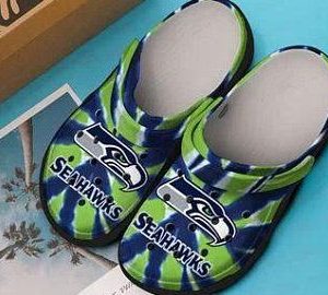 Seattle Seahawks Crocs Crocband Clog Clog Comfortable For Mens And Womens Classic Clog Water Shoes Comfortable