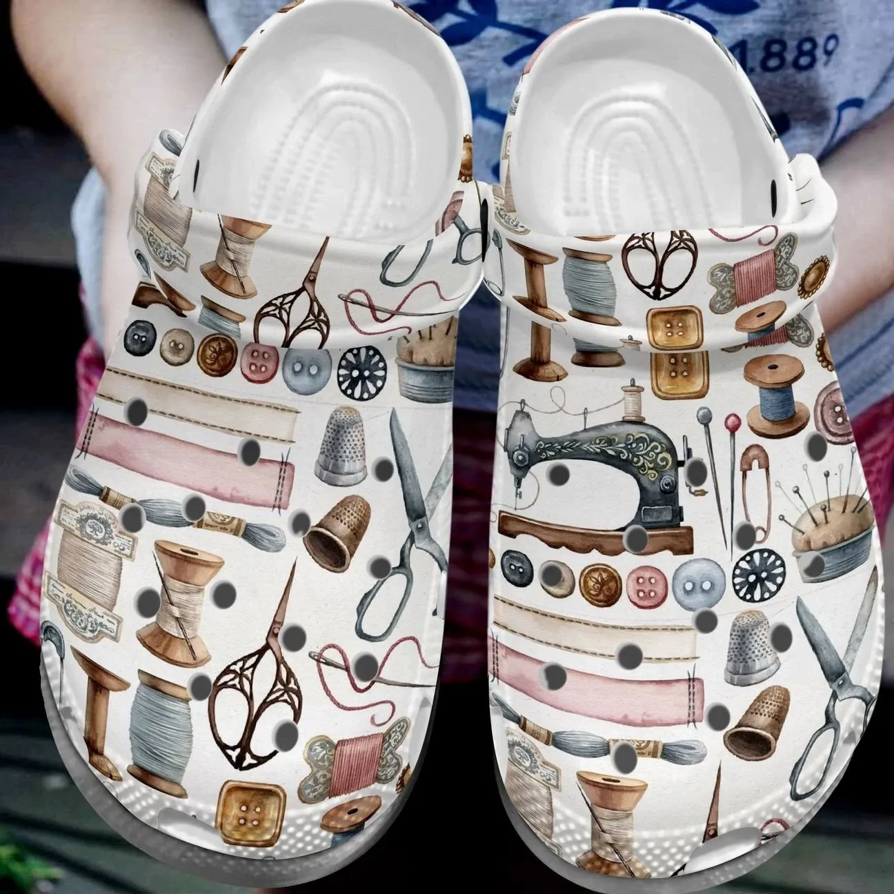 Sewing Personalize Clog Custom Crocs Fashionstyle Comfortable For Women Men Kid Print 3D My Passion