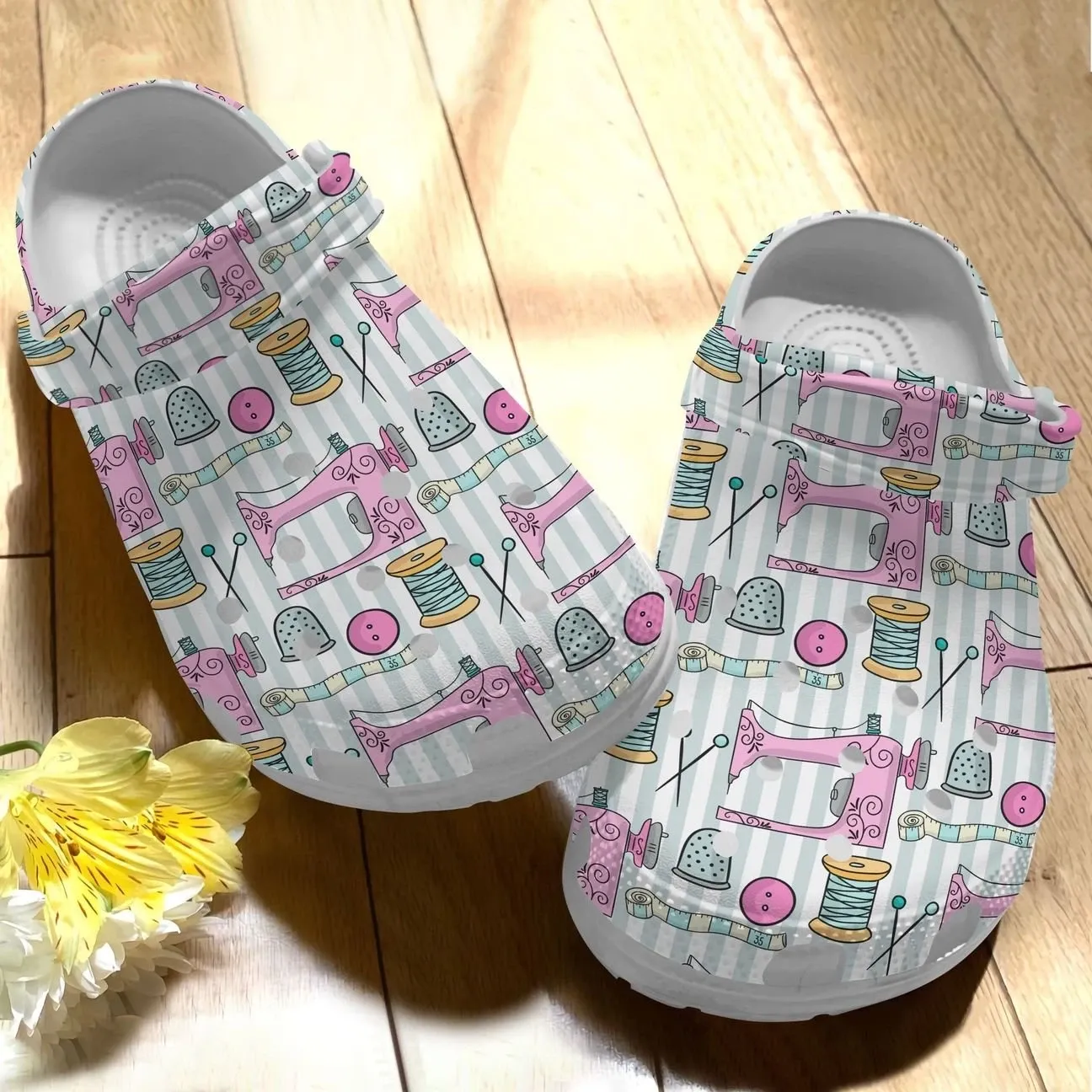 Sewing Personalize Clog Custom Crocs Fashionstyle Comfortable For Women Men Kid Print 3D Pink Pattern