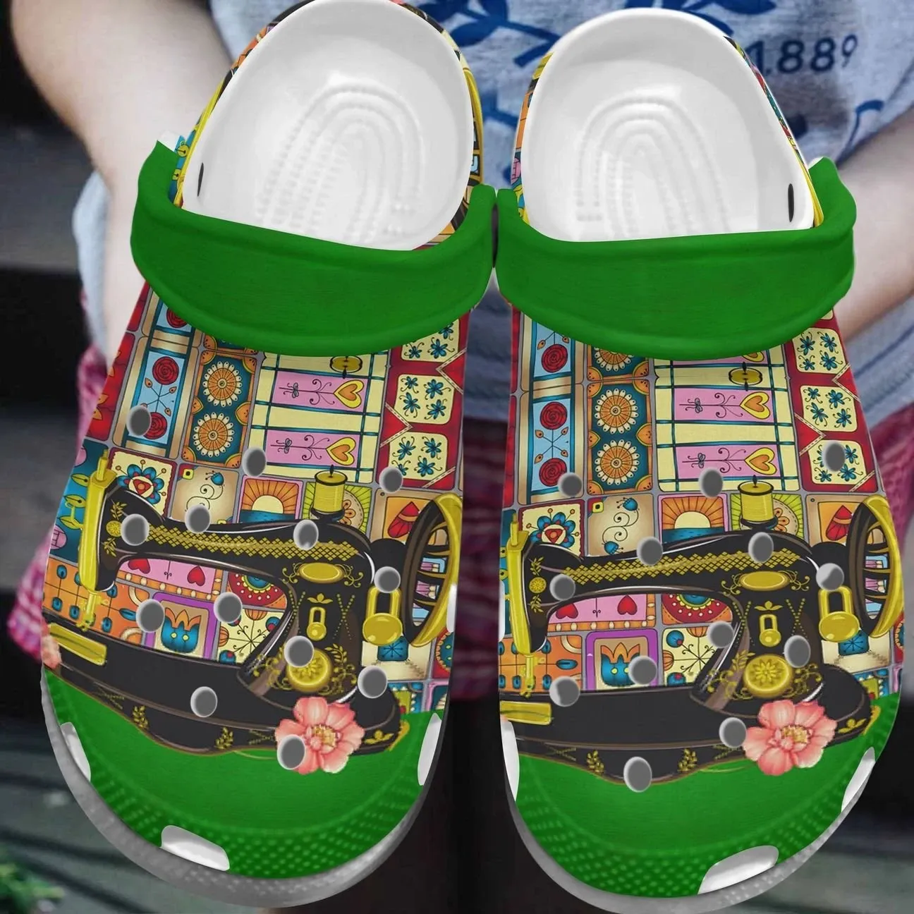 Sewing Personalize Clog Custom Crocs Fashionstyle Comfortable For Women Men Kid Print 3D Sewing My Hobby