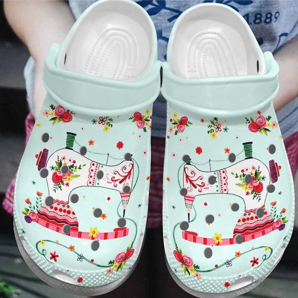 Sewing Personalized Clog Custom Crocs Comfortablefashion Style Comfortable For Women Men Kid Print 3D I Sew
