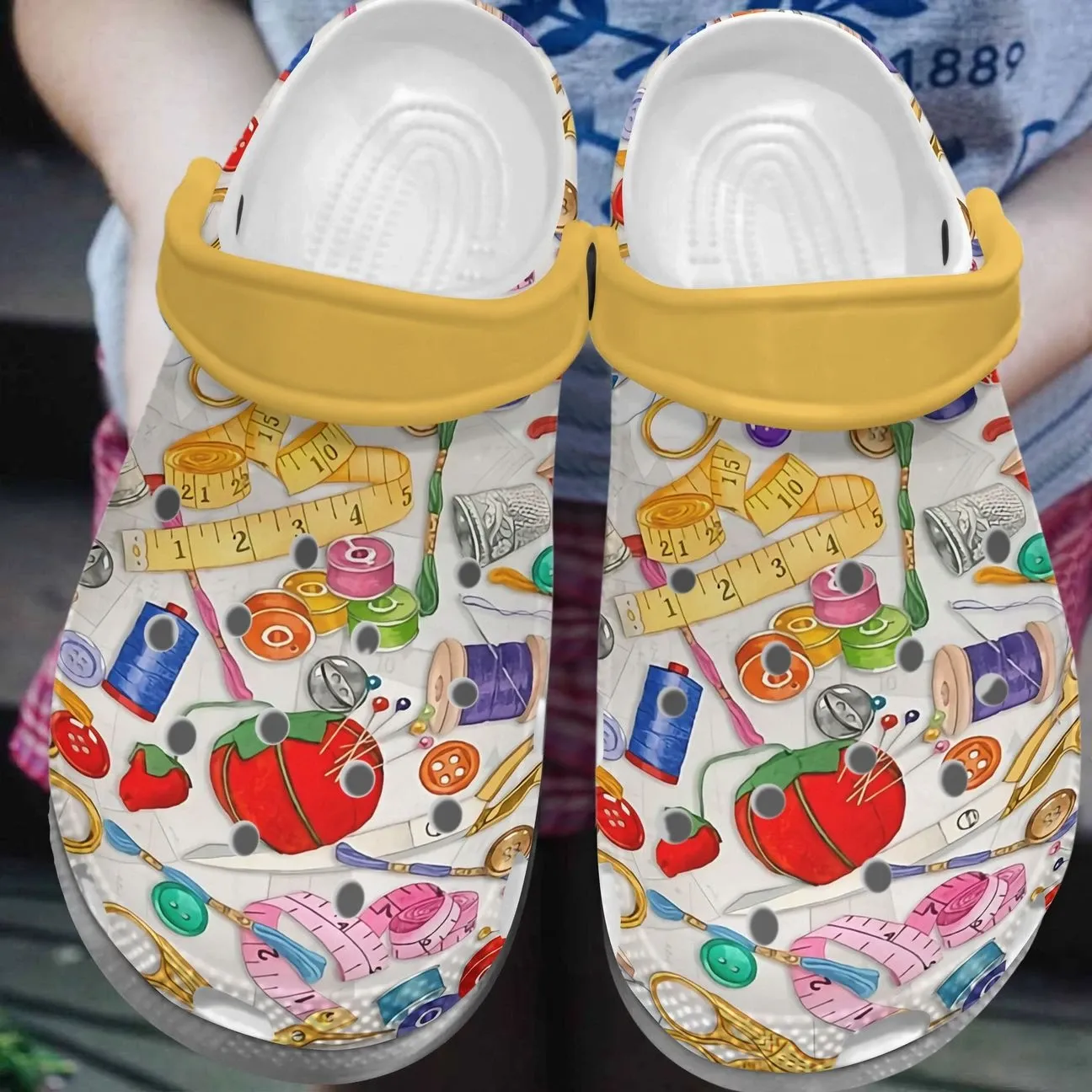 Sewing Personalized Clog Custom Crocs Comfortablefashion Style Comfortable For Women Men Kid Print 3D Sewing Element