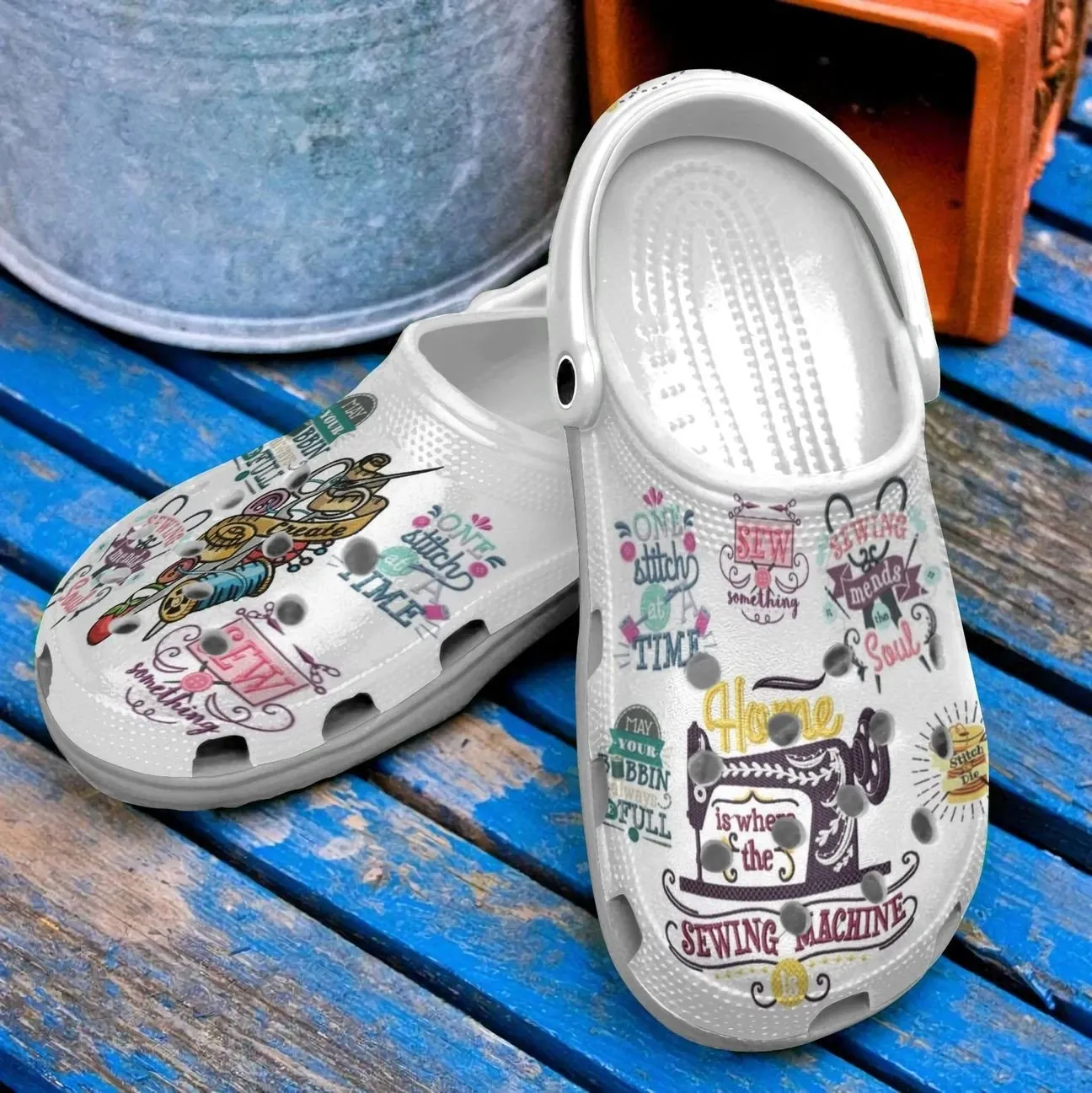 Sewing Personalized Clog Custom Crocs Comfortablefashion Style Comfortable For Women Men Kid Print 3D Sewing Lover