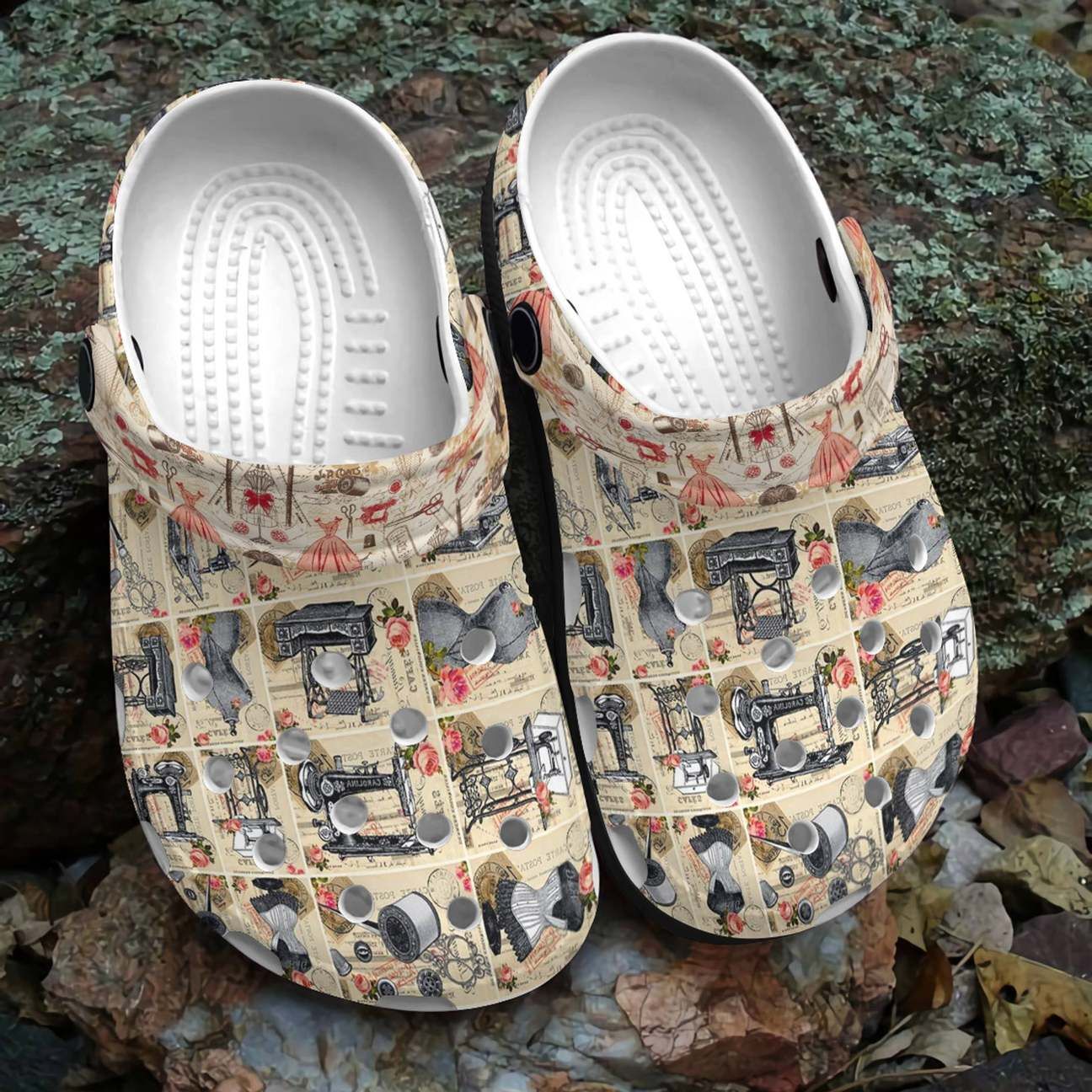 Sewing Personalized Clog Custom Crocs Comfortablefashion Style Comfortable For Women Men Kid Print 3D Vintage