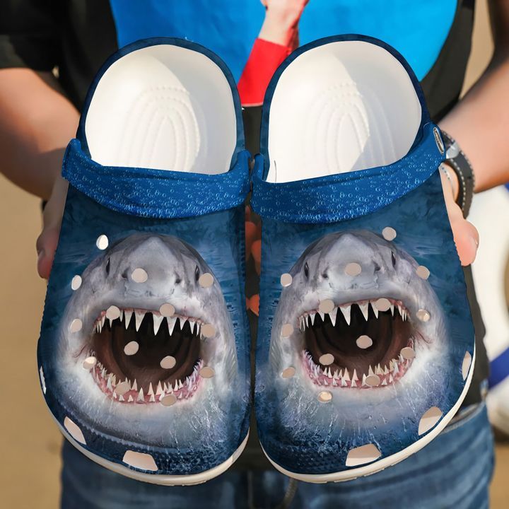 Shark Mouth Sku 2137 Crocs Crocband Clog Comfortable For Mens Womens Classic Clog Water Shoes