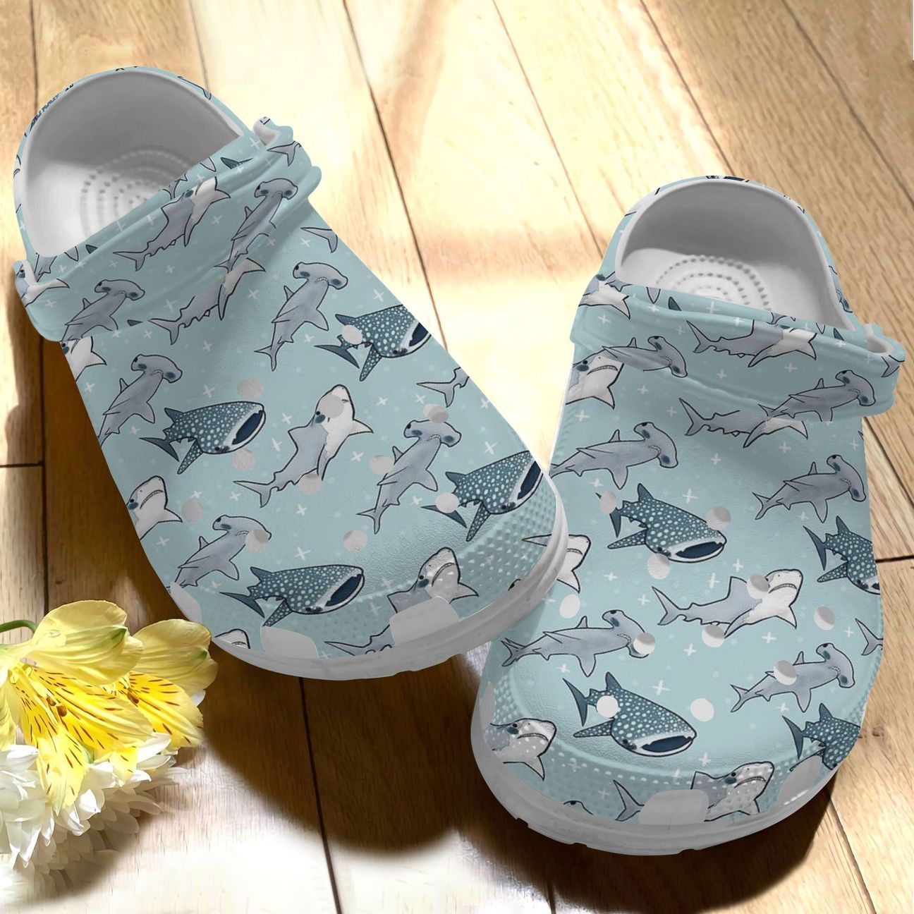 Shark Personalize Clog Custom Crocs Fashionstyle Comfortable For Women Men Kid Print 3D Shark Collection