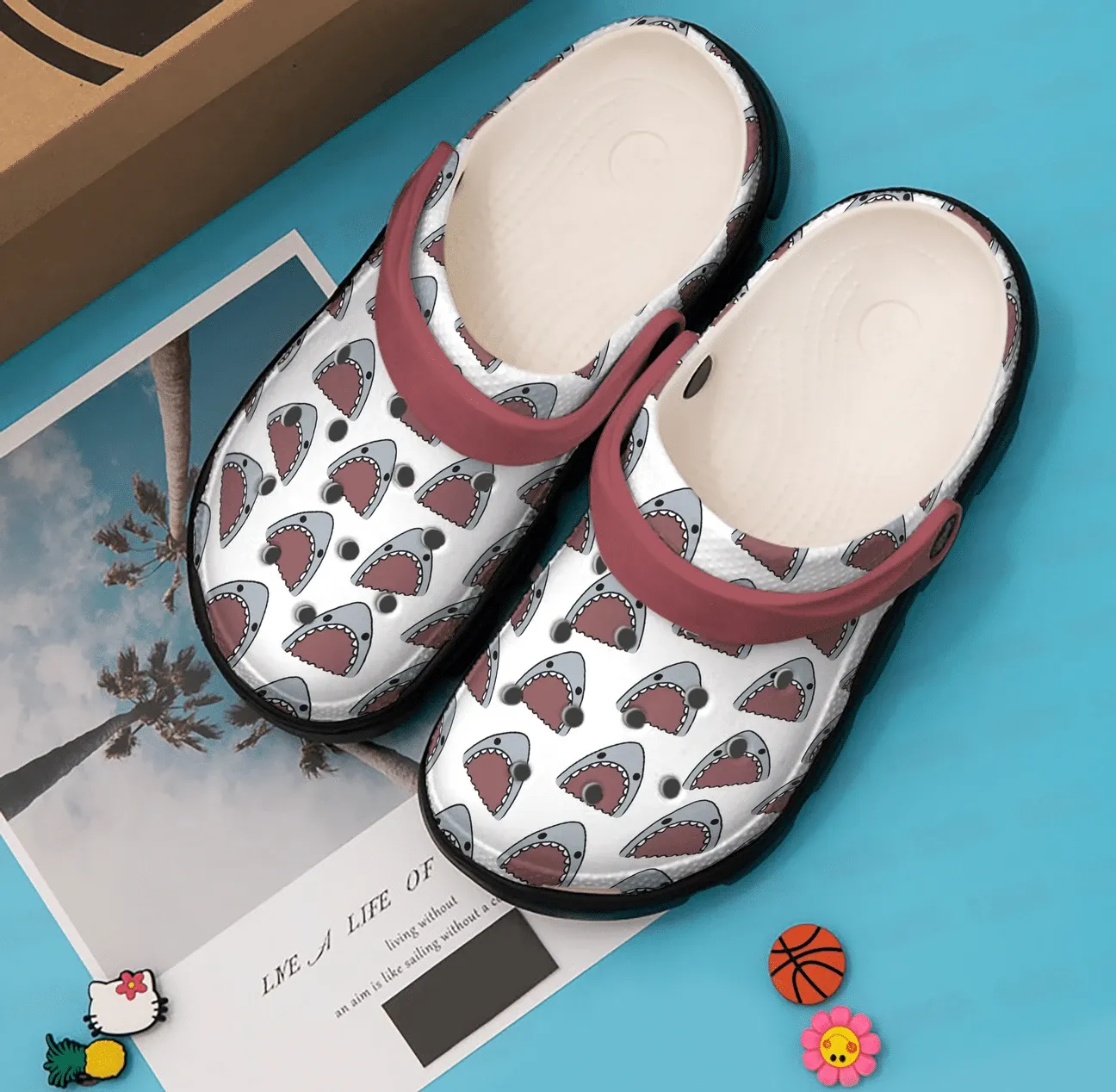 Shark Personalized Clog Custom Crocs Comfortablefashion Style Comfortable For Women Men Kid Print 3D Jaws Drop