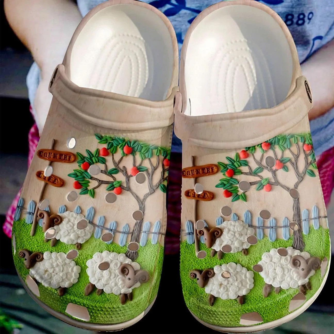 Sheep Personalize Clog Custom Crocs Fashionstyle Comfortable For Women Men Kid Print 3D Country Life