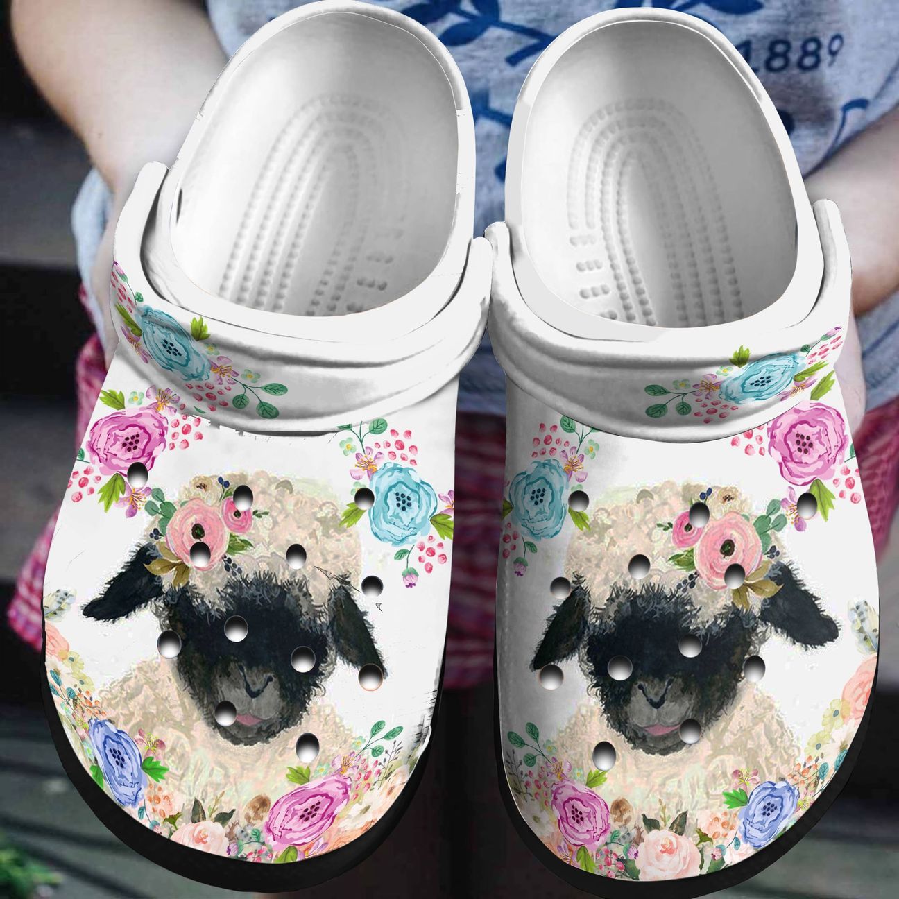Sheep Personalized Clog Custom Crocs Comfortablefashion Style Comfortable For Women Men Kid Print 3D Just A Girl Who Loves Sheep