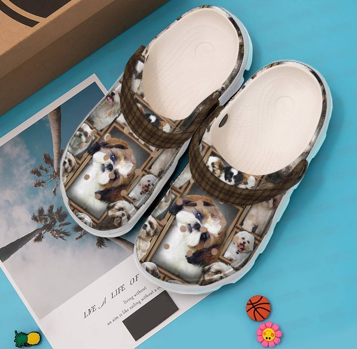 Shih Tzu Baby Sku 2142 Crocs Crocband Clog Comfortable For Mens Womens Classic Clog Water Shoes